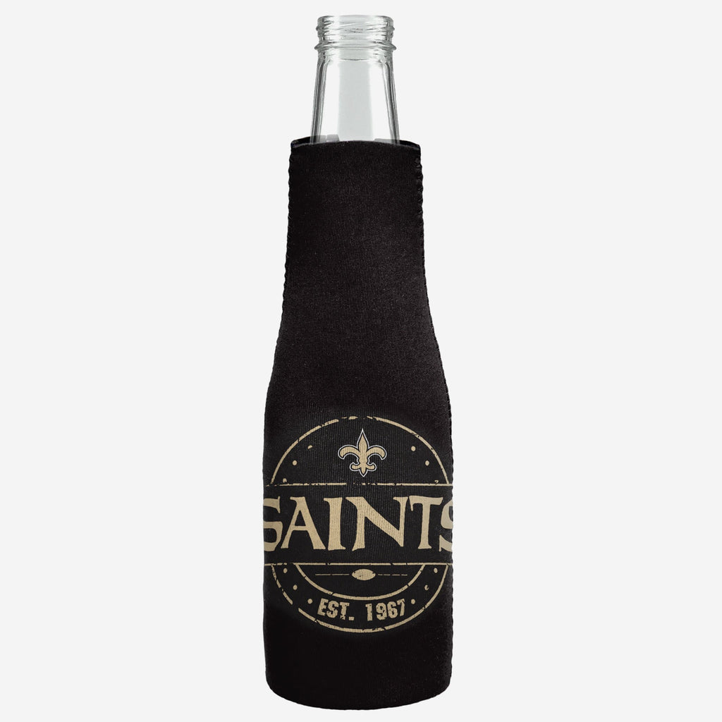 New Orleans Saints Insulated Zippered Bottle Holder FOCO - FOCO.com