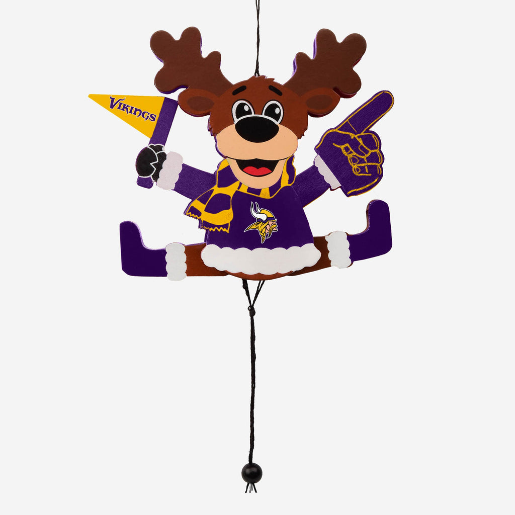 Minnesota Vikings Cheering Reindeer Ornament FOCO