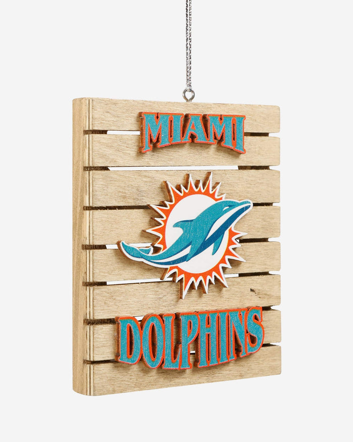 Miami Dolphins Wood Pallet Sign Ornament FOCO - FOCO.com