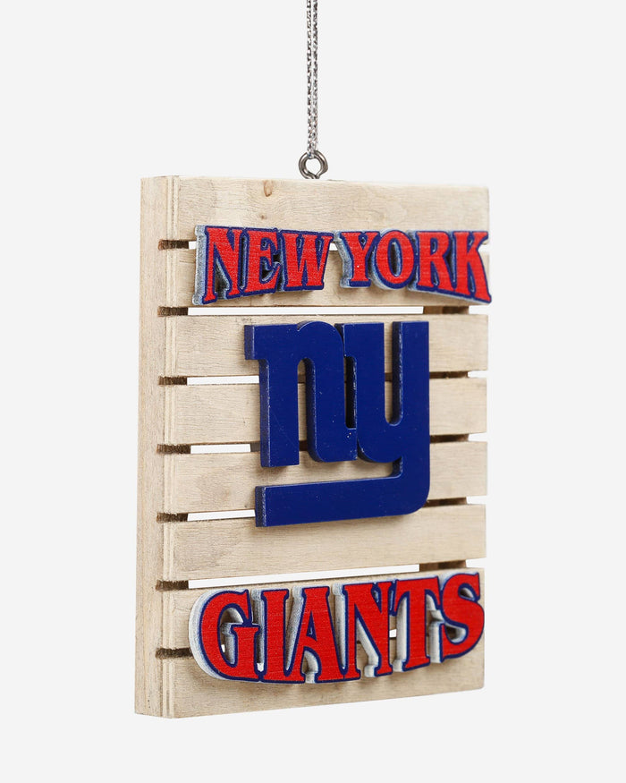 New York Giants Wood Pallet Sign Ornament FOCO - FOCO.com